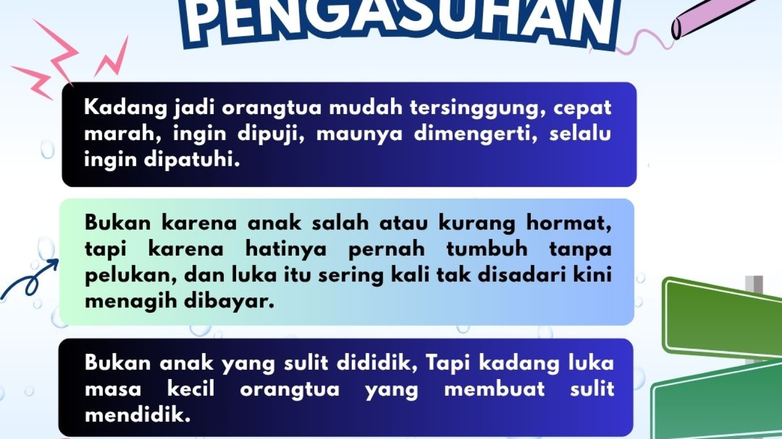 TANDA ORANGTUA PUNYA HUTANG PENGASUHAN