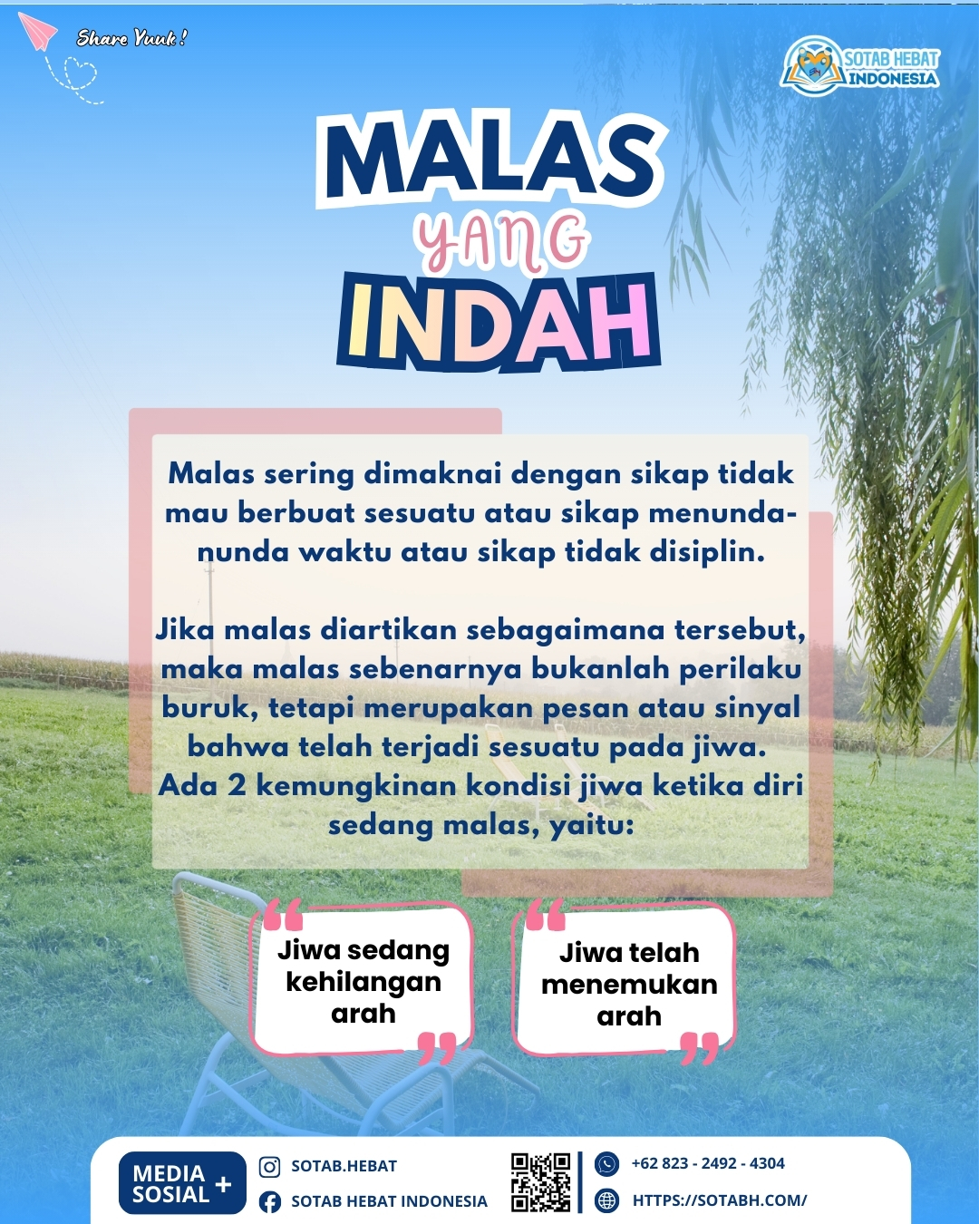 MALAS YANG INDAH MALAS YANG INDAH