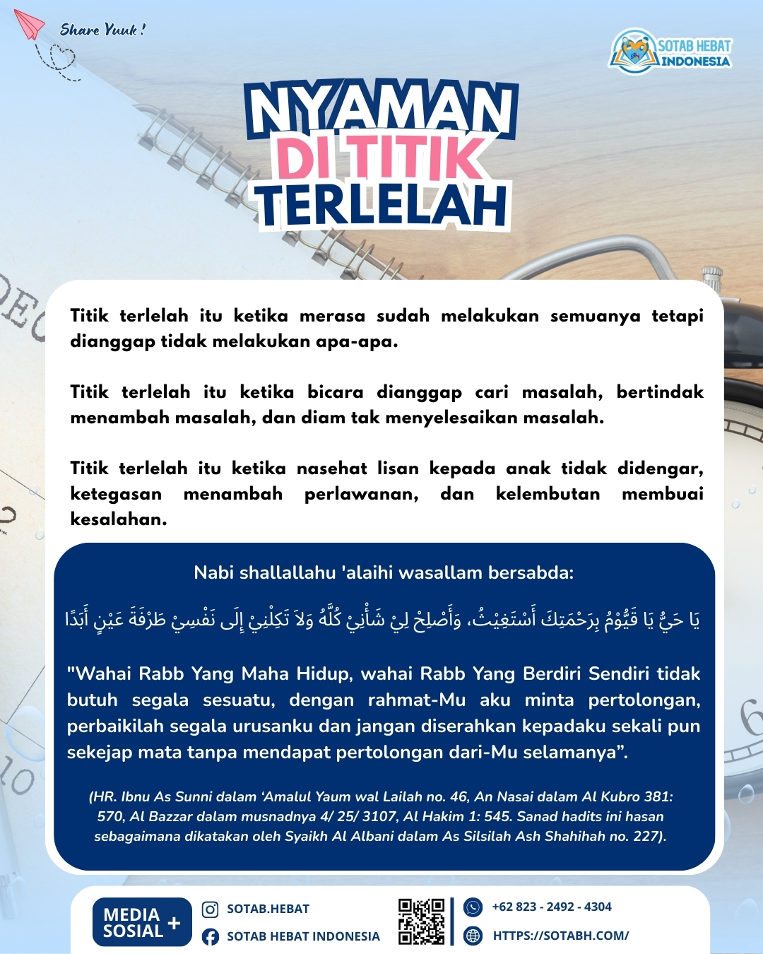 NYAMAN DI TITIK TERLELAH NYAMAN DI TITIK TERLELAH