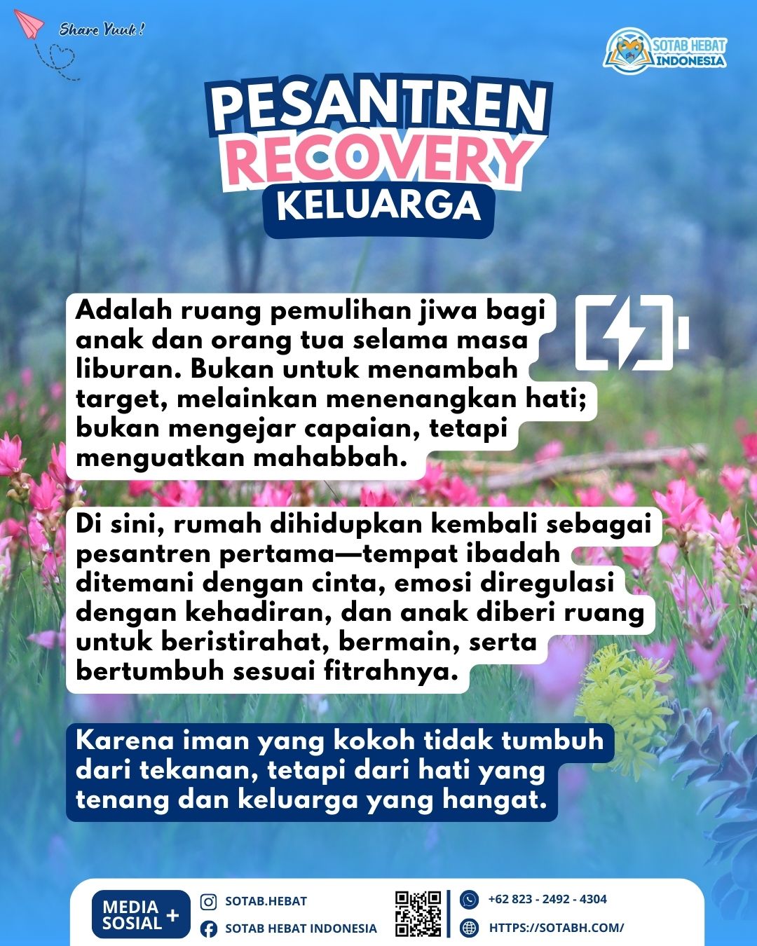 PESANTREN RECOVERY KELUARGA