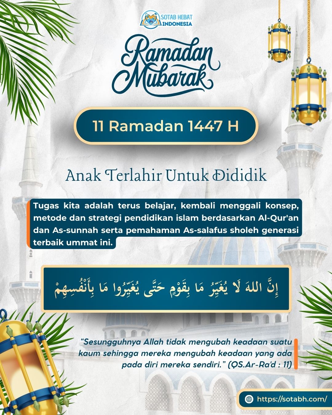 Anak Terlahir Untuk Dididik