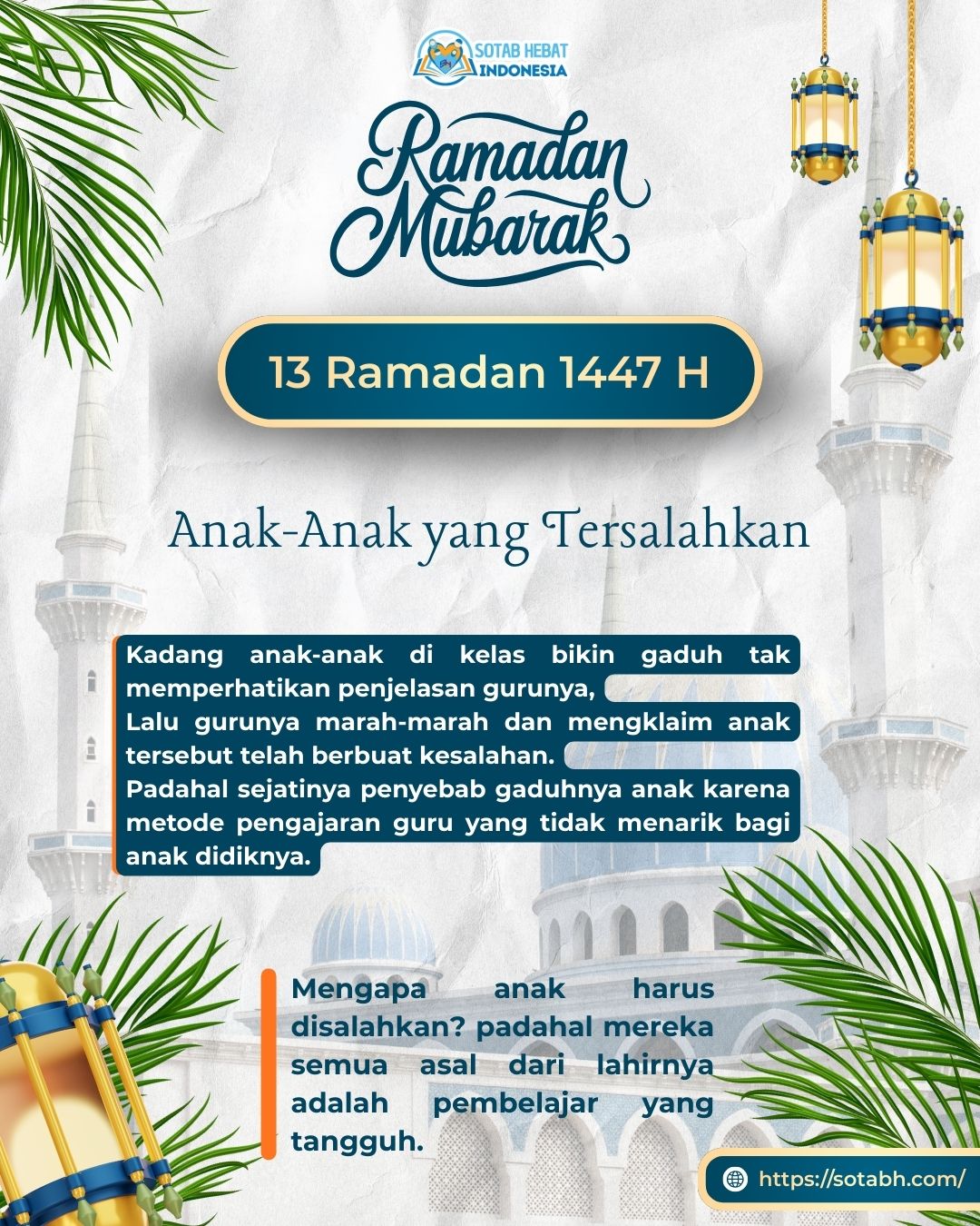 ANAK-ANAK yang TERSALAHKAN