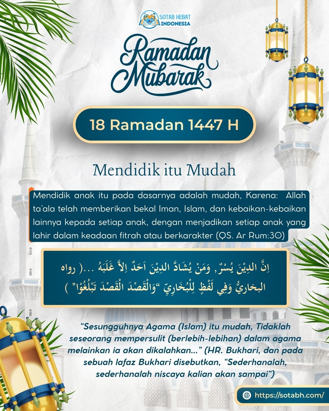 MENDIDIK ITU MUDAH MENDIDIK ITU MUDAH