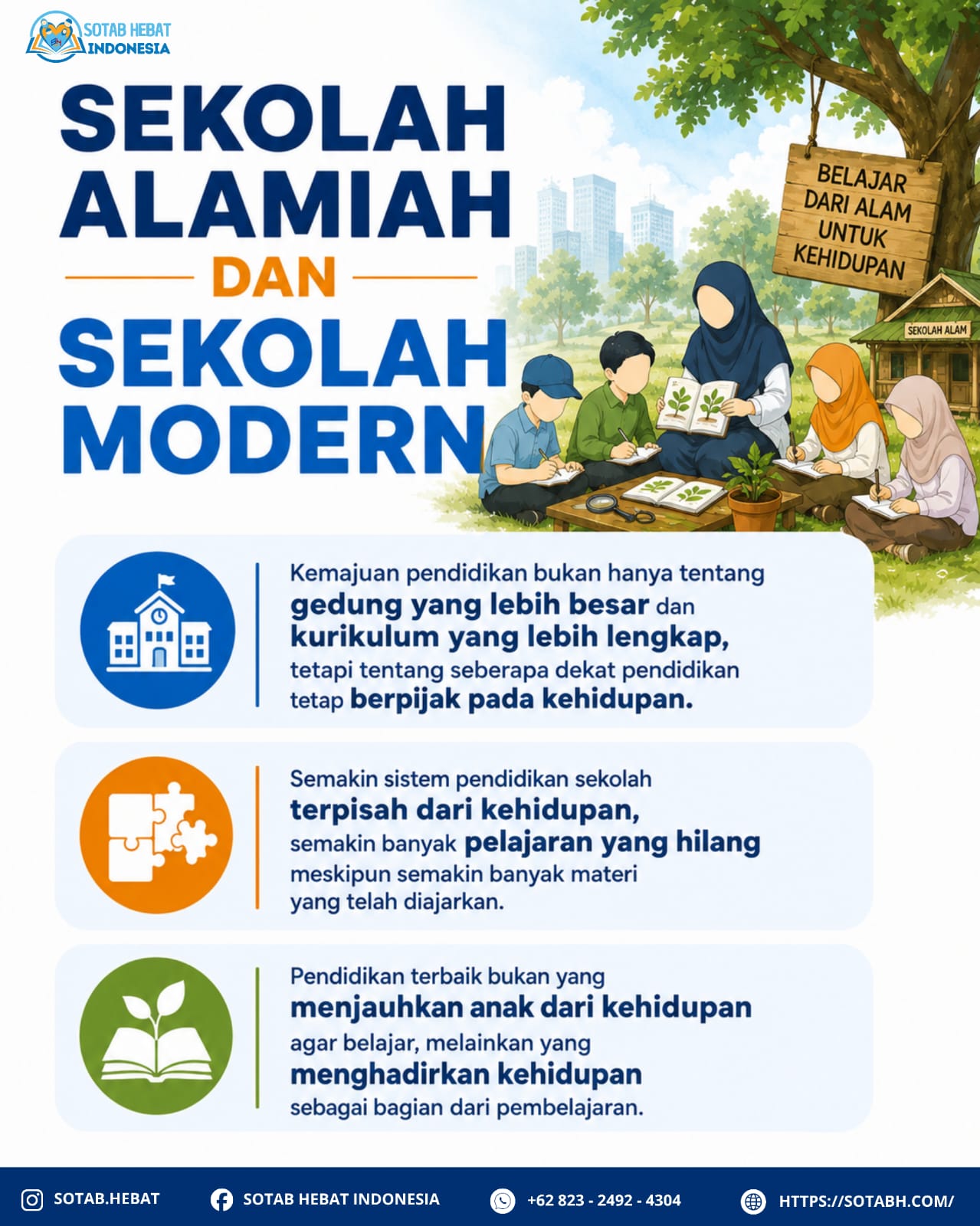 SEKOLAH ALAMIAH DAN SEKOLAH MODERN