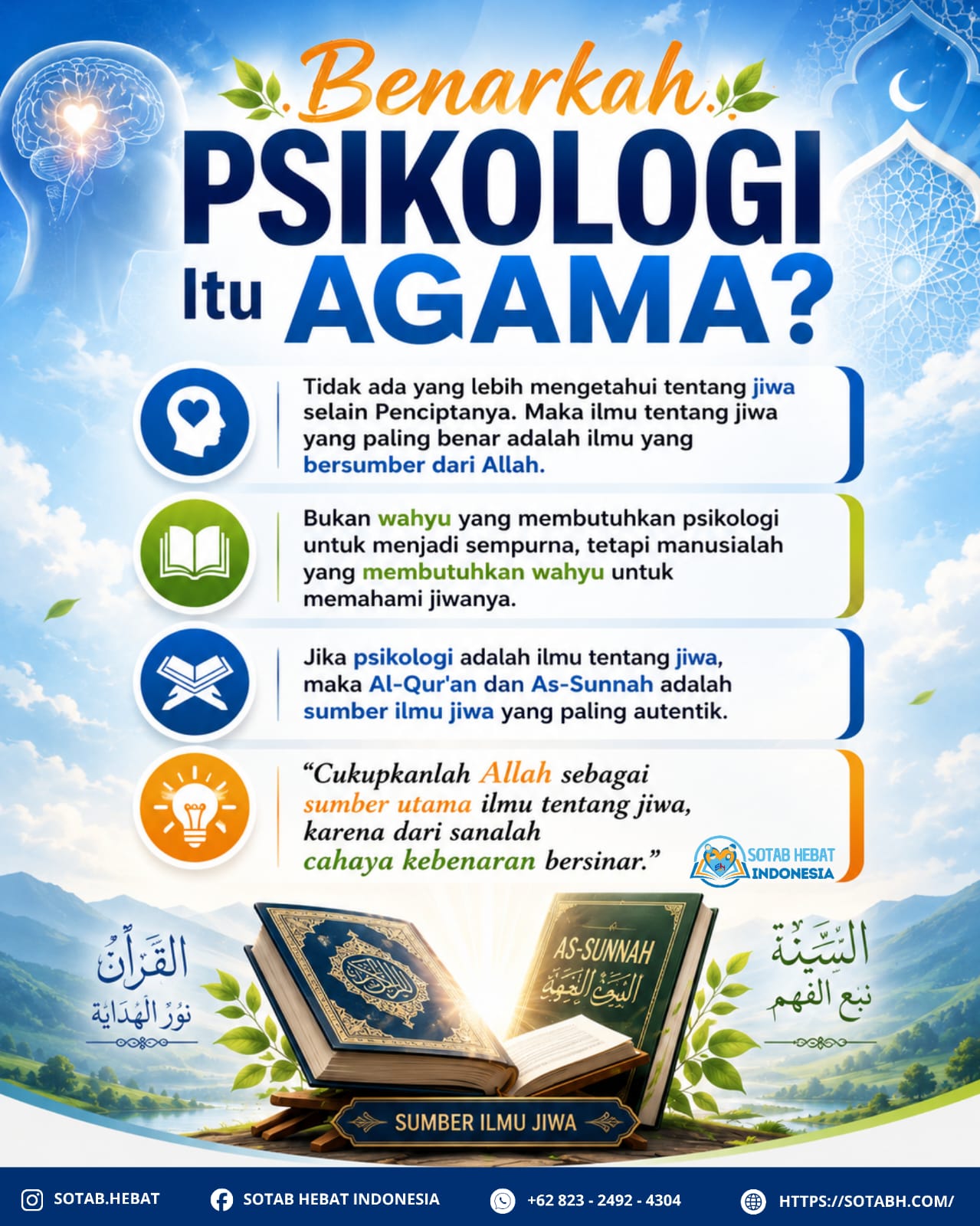 Benarkah PSIKOLOGI itu AGAMA?