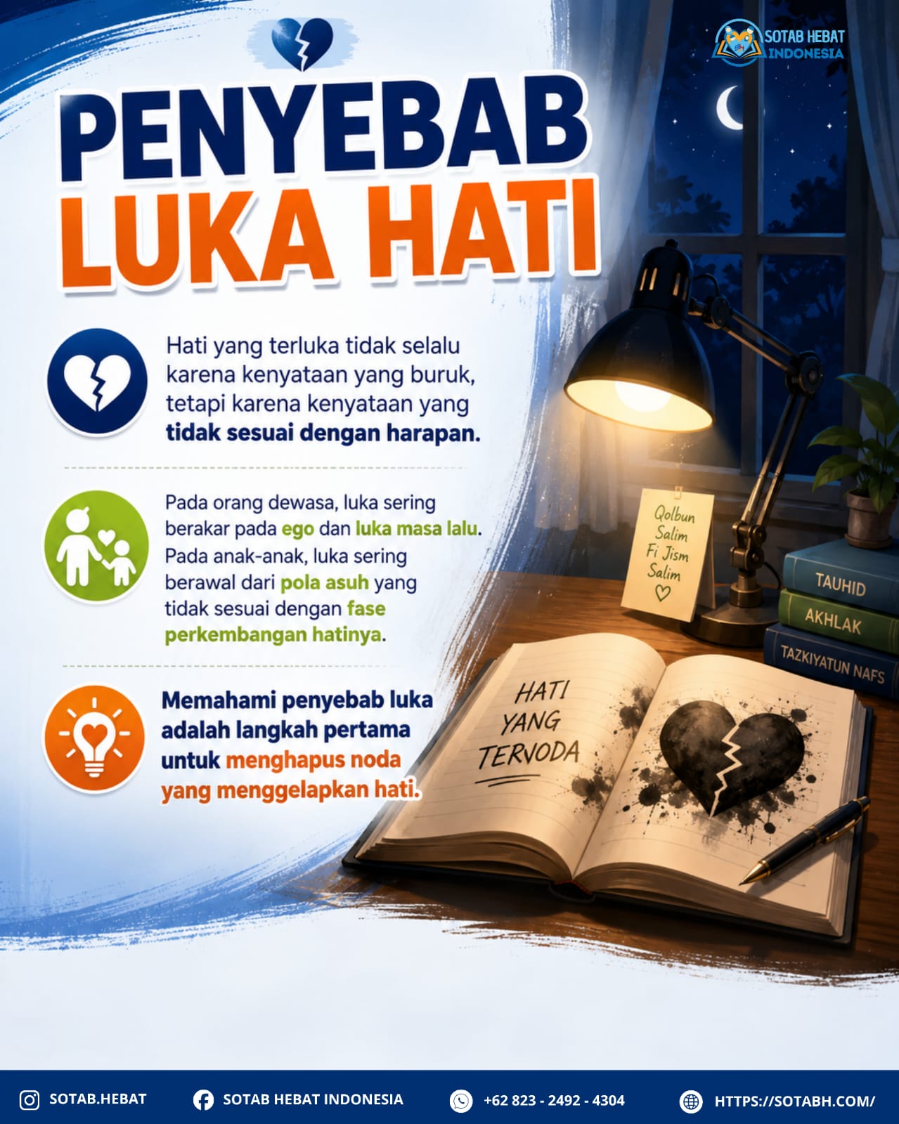 MENGHAPUS NODA HATI (Bagian 1: Penyebab luka hati)
