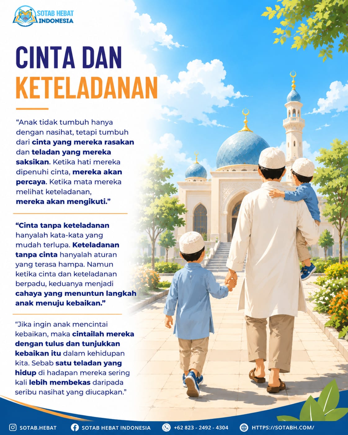 CINTA DAN KETELADANAN