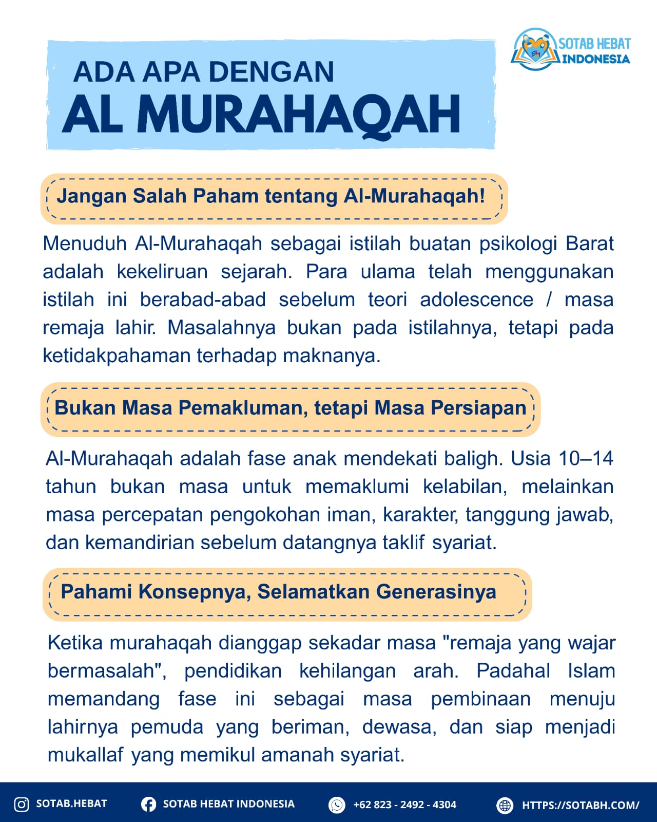 ADA APA DENGAN AL MURAHAQAH ? ADA APA DENGAN AL MURAHAQAH ?