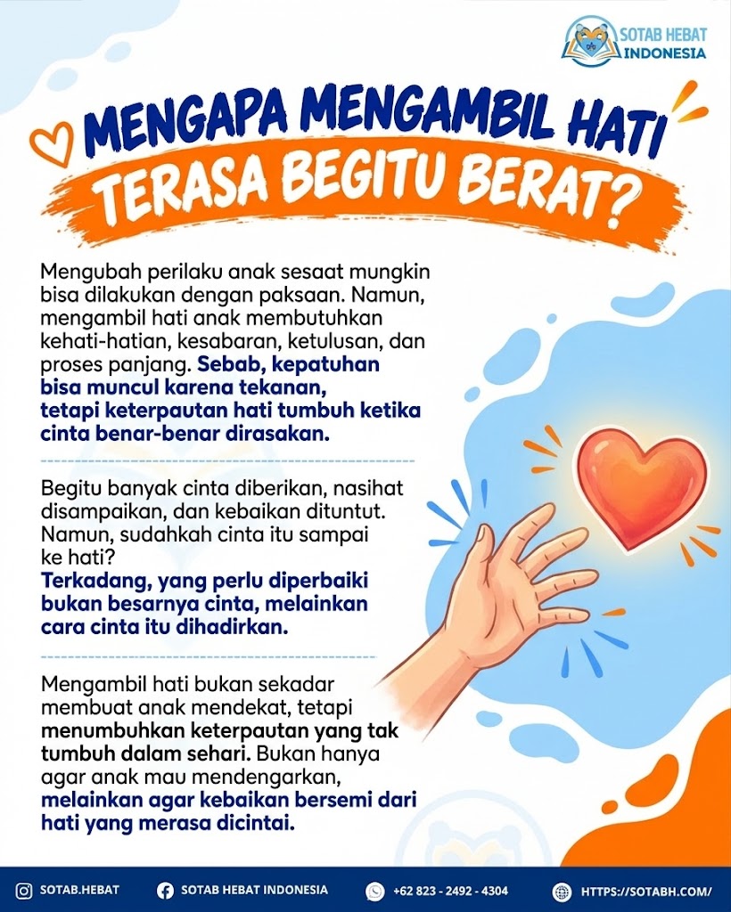 MENGAPA MENGAMBIL HATI TERASA BEGITU BERAT?